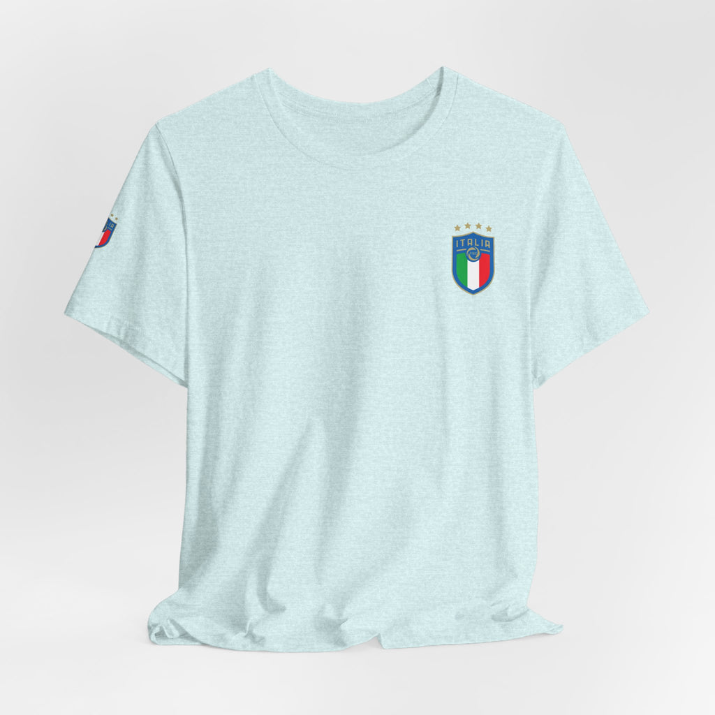 Italy Crest Tee  Italian Flag Shield T-Shirt