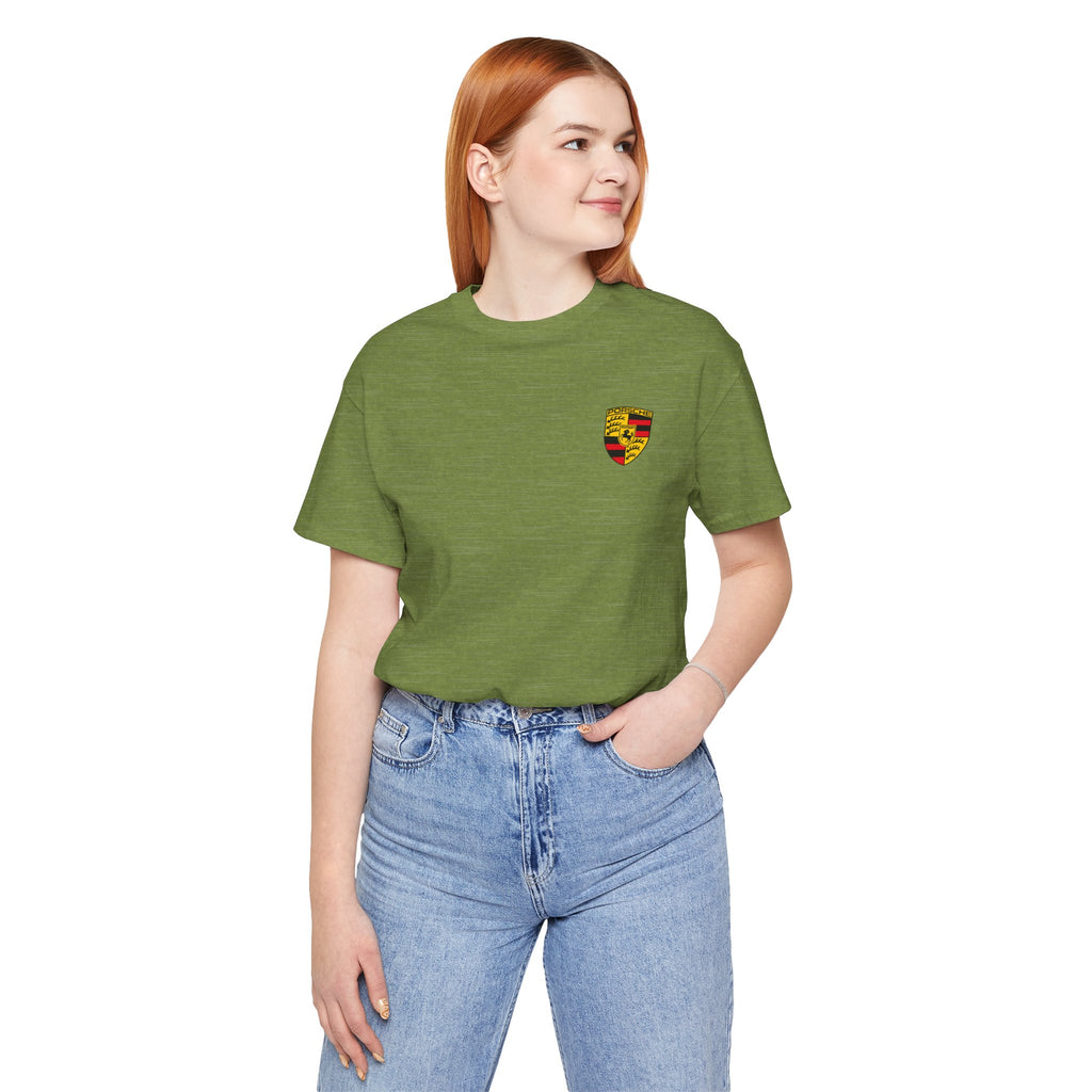 Porsche Crest Tee — Classic Logo Short Sleeve Shirt