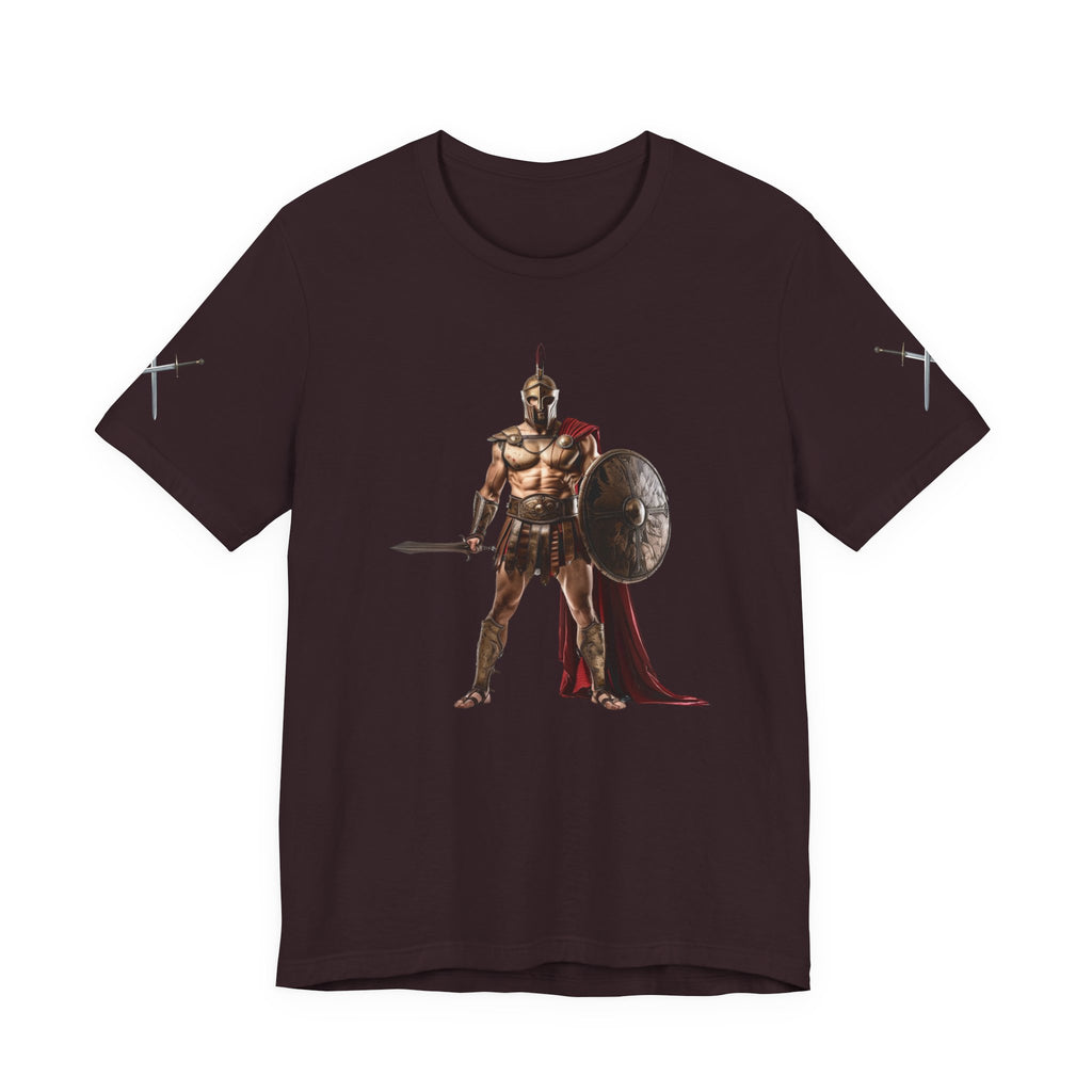 Spartan Warrior Graphic Tee  Ancient Soldier T-Shirt