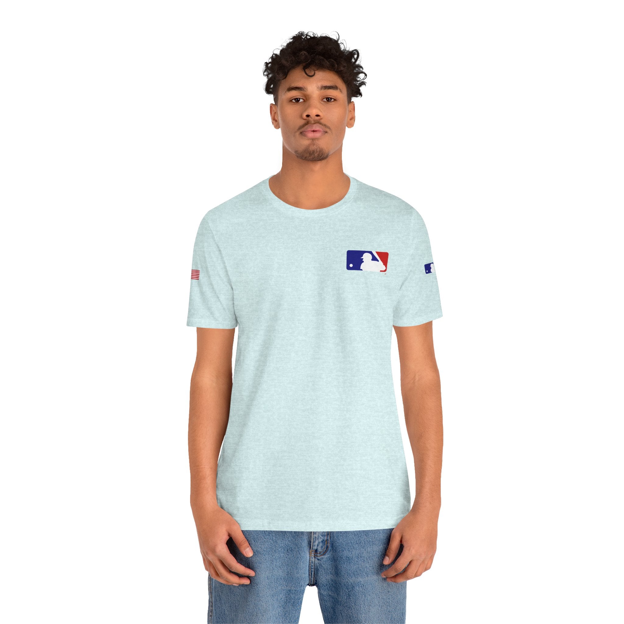 Baseball Logo T-Shirt  Minimal Chest Patch Tee