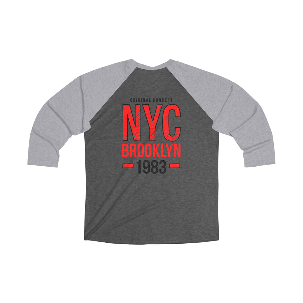 NYC Brooklyn 1983 Raglan Tee | Baseball Style Logo