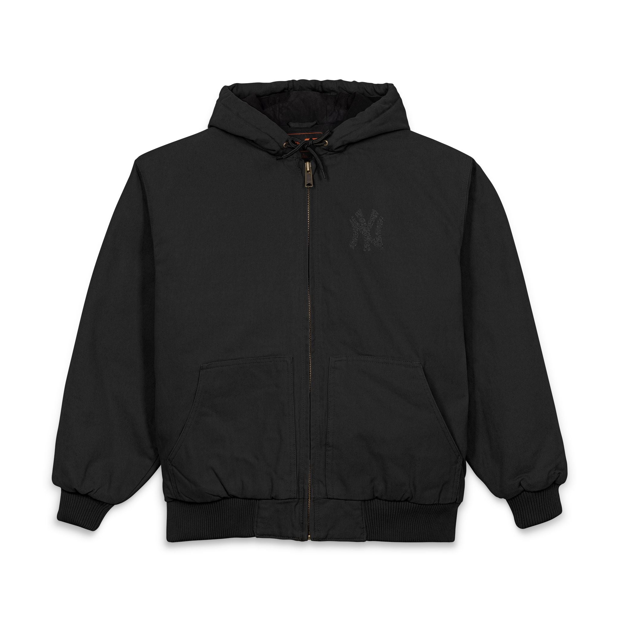 Embroidered Hooded Work Jacket Heavy Duck Cloth Hooded Jacket