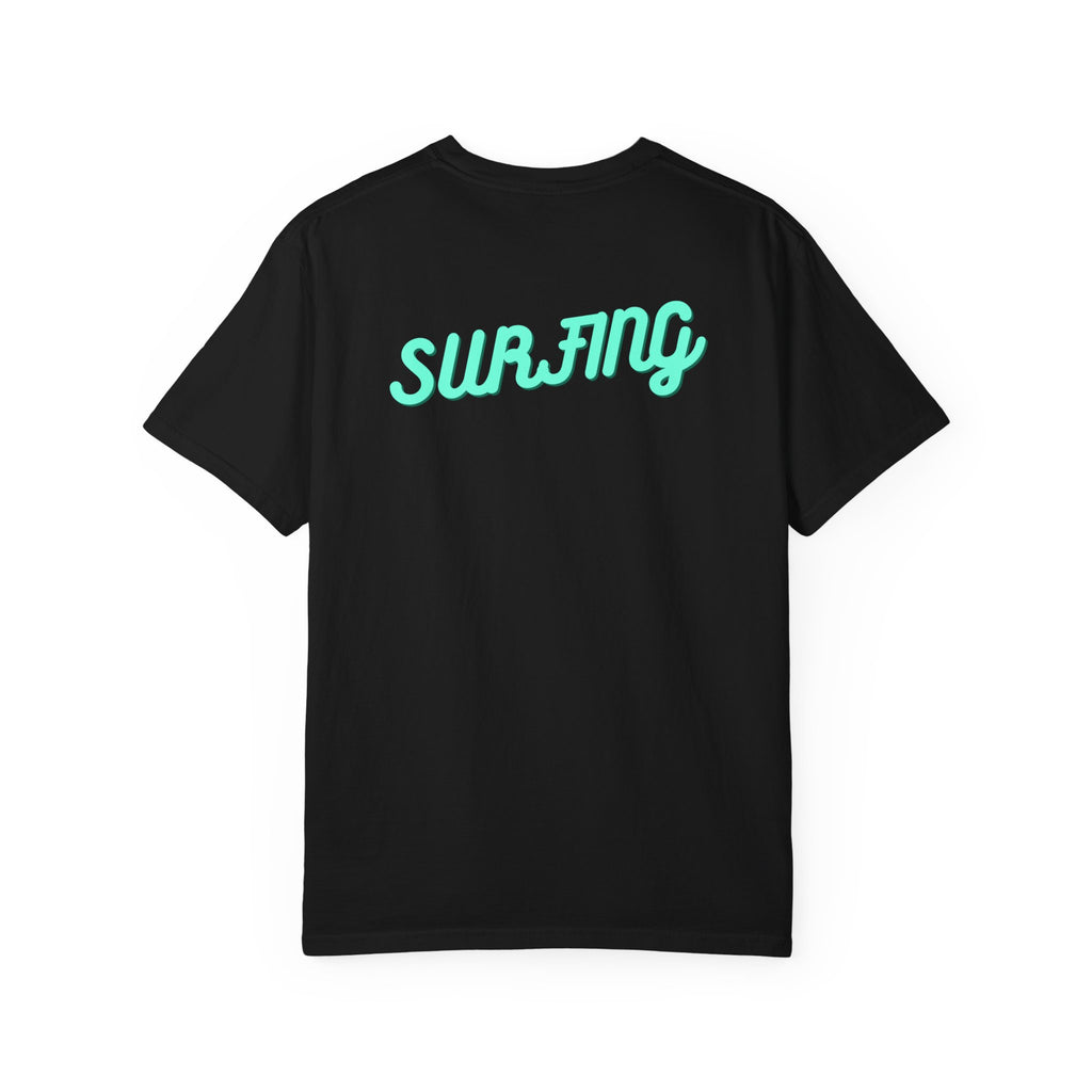 California Beach Surf T-Shirt  Retro Palm Trees & ‘SURFING’ Graphic