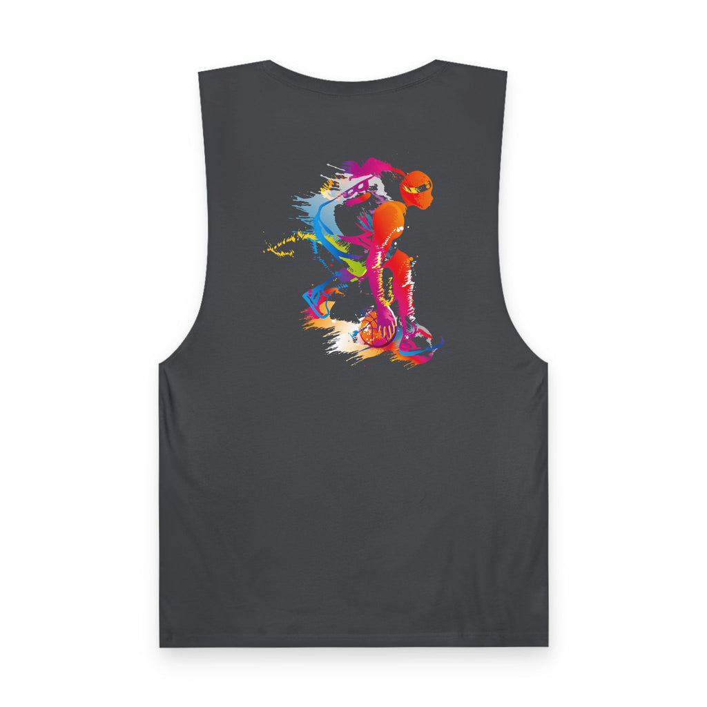 Basketball Tank Top  Colorful Player Graphic Athletic Workout Shirt