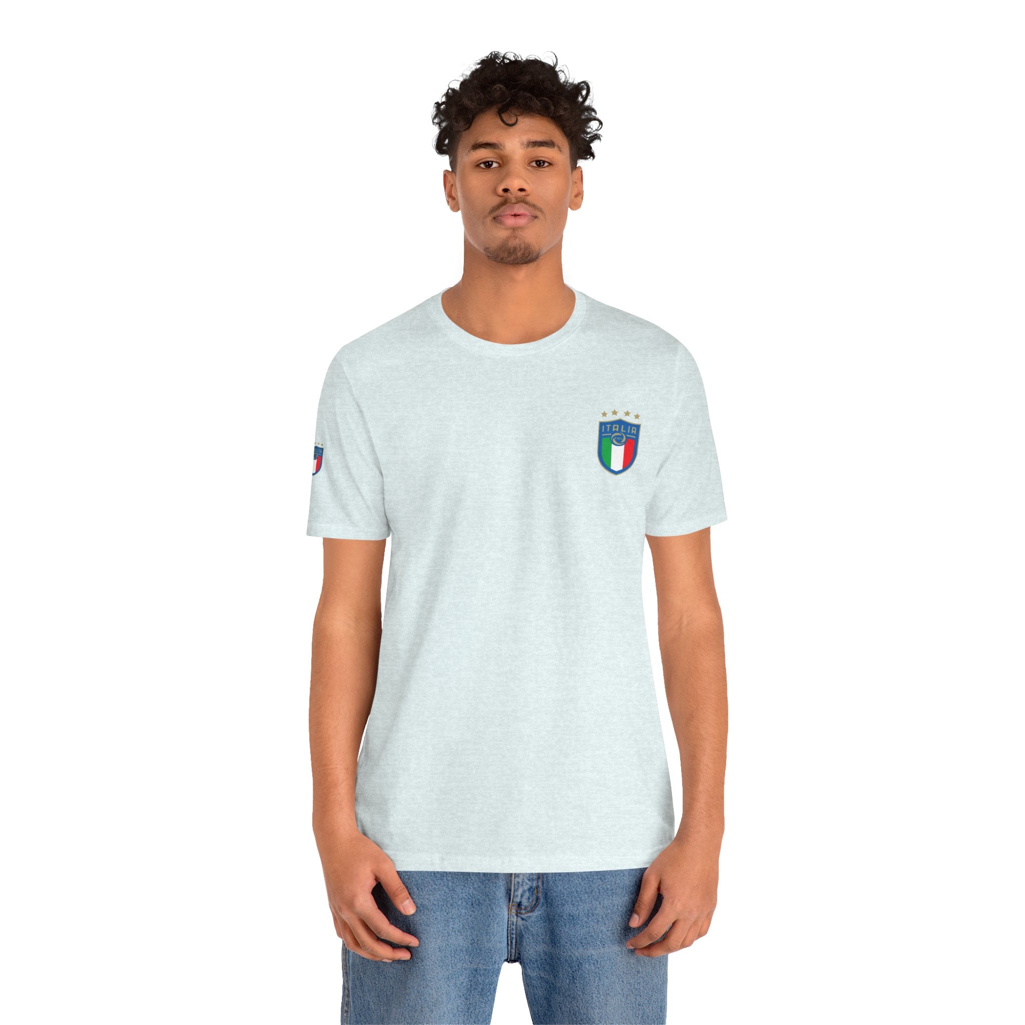 Italy Crest Tee  Italian Flag Shield T-Shirt