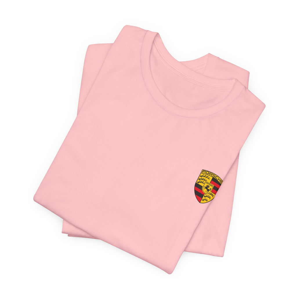 Porsche Crest Tee — Classic Logo Short Sleeve Shirt