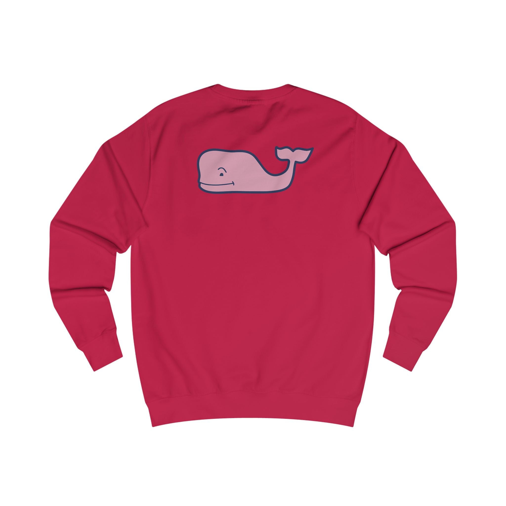 Pink Whale Vineyard Vines sweatshirt | Minimal Logo Crewneck