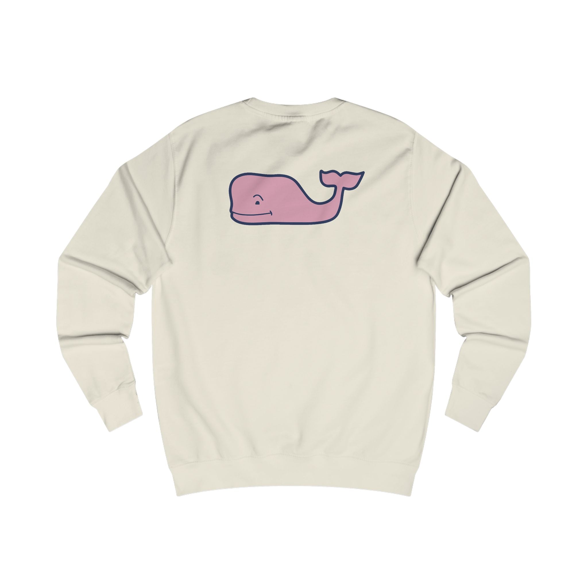 Pink Whale Vineyard Vines sweatshirt | Minimal Logo Crewneck