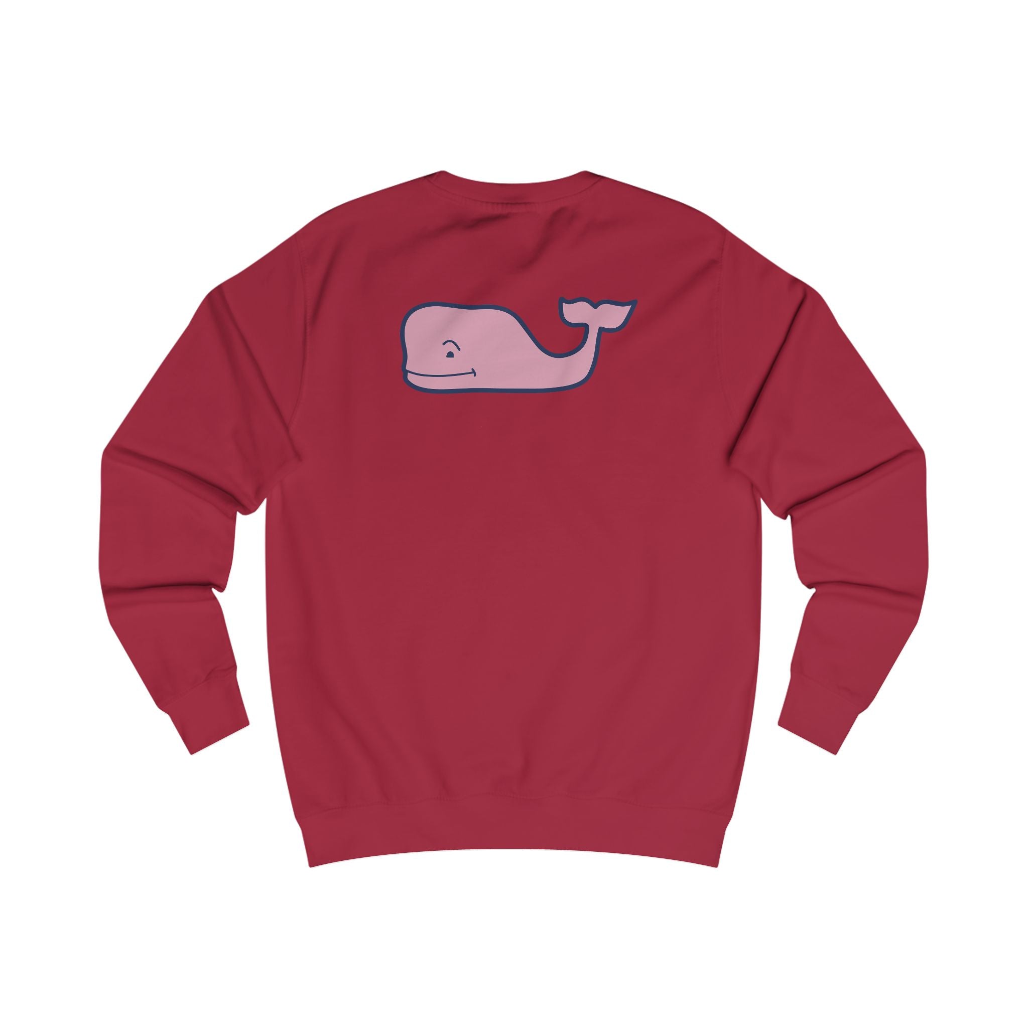 Pink Whale Vineyard Vines sweatshirt | Minimal Logo Crewneck