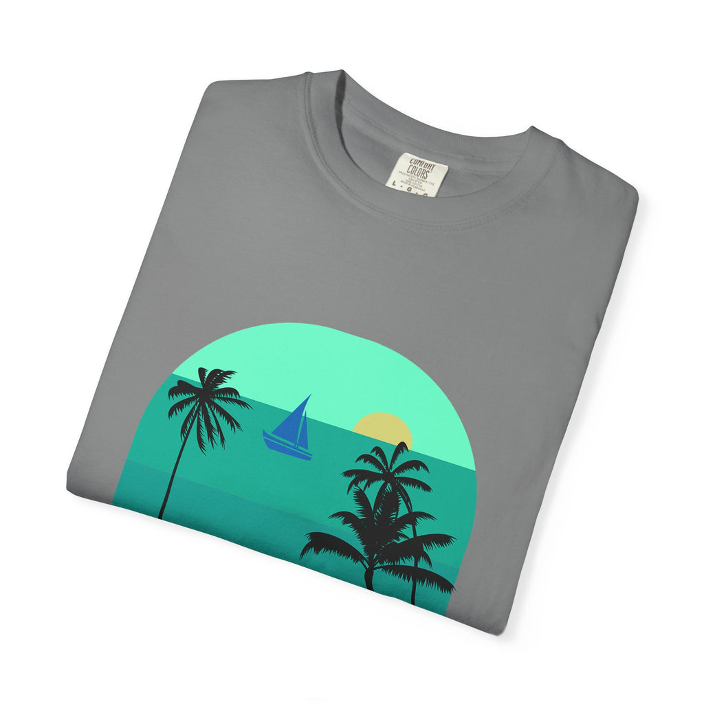 California Beach Surf T-Shirt  Retro Palm Trees & ‘SURFING’ Graphic