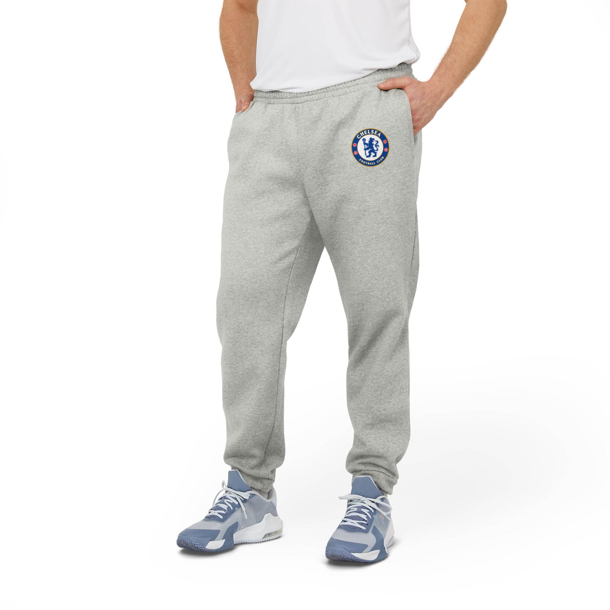 Chelsea Fleece Joggers  Adidas Logo Athletic Sweatpants