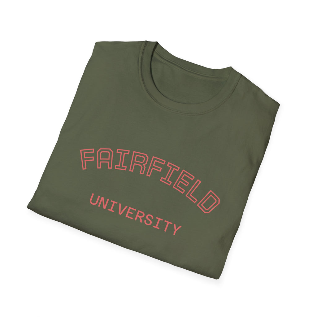 Fairfield University Whale Tee - Unisex Softstyle T-Shirt for Students, Casual Wear, Gift, Graduation, College Apparel