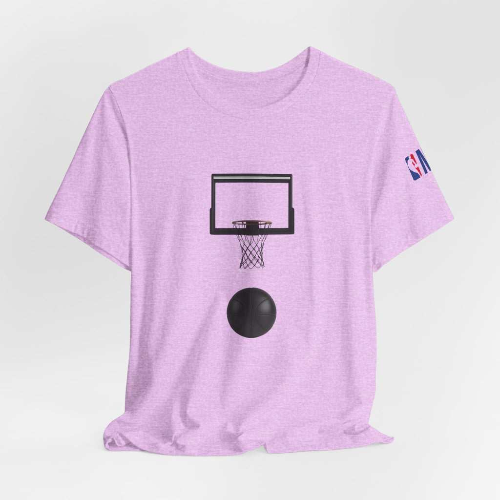Basketball Silhouette Tee Hoop and Dunk Action