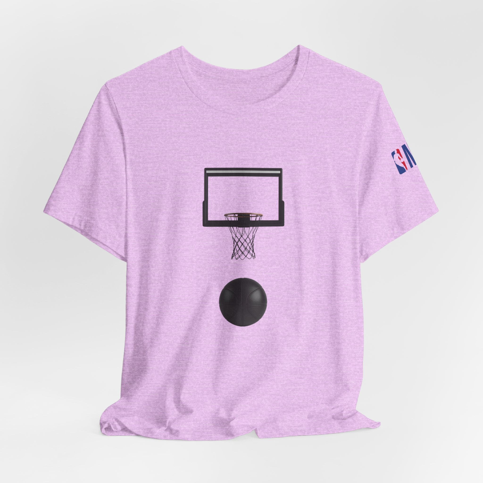 Basketball Silhouette Tee Hoop and Dunk Action