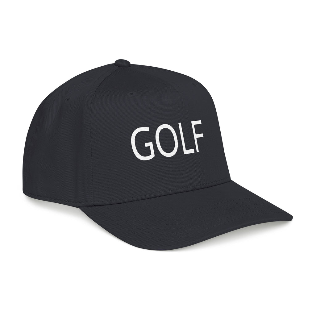 Golf Embroidered Mid Profile Cap — Classic Two-Tone Golf Hat