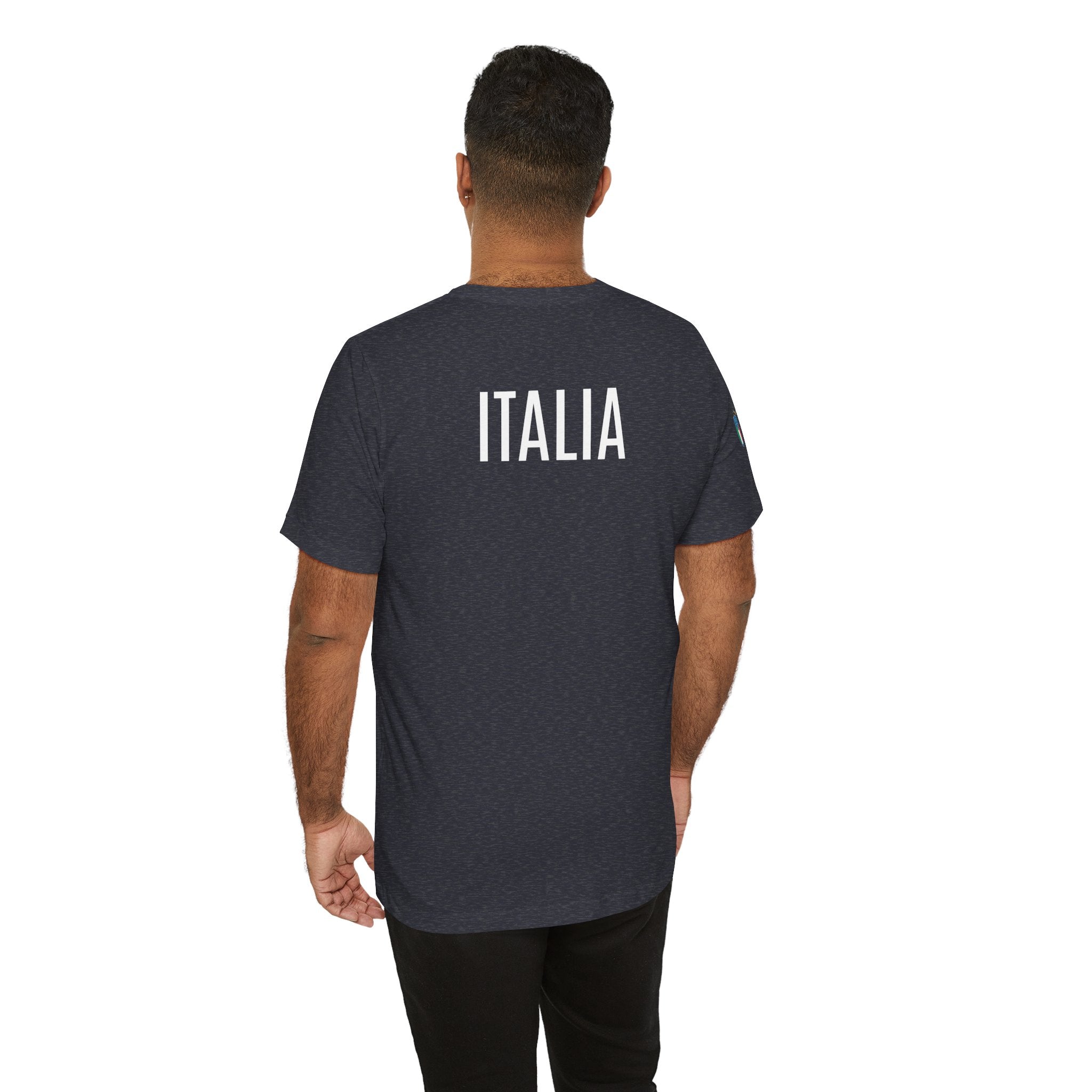 Italy Crest Tee  Italian Flag Shield T-Shirt