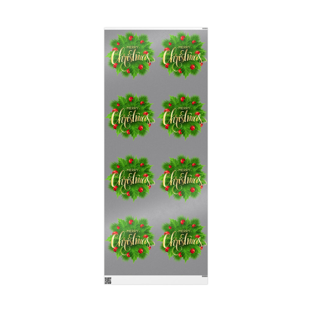 Holly & Berries Wrapping Paper  Holiday Gift Wrap Roll