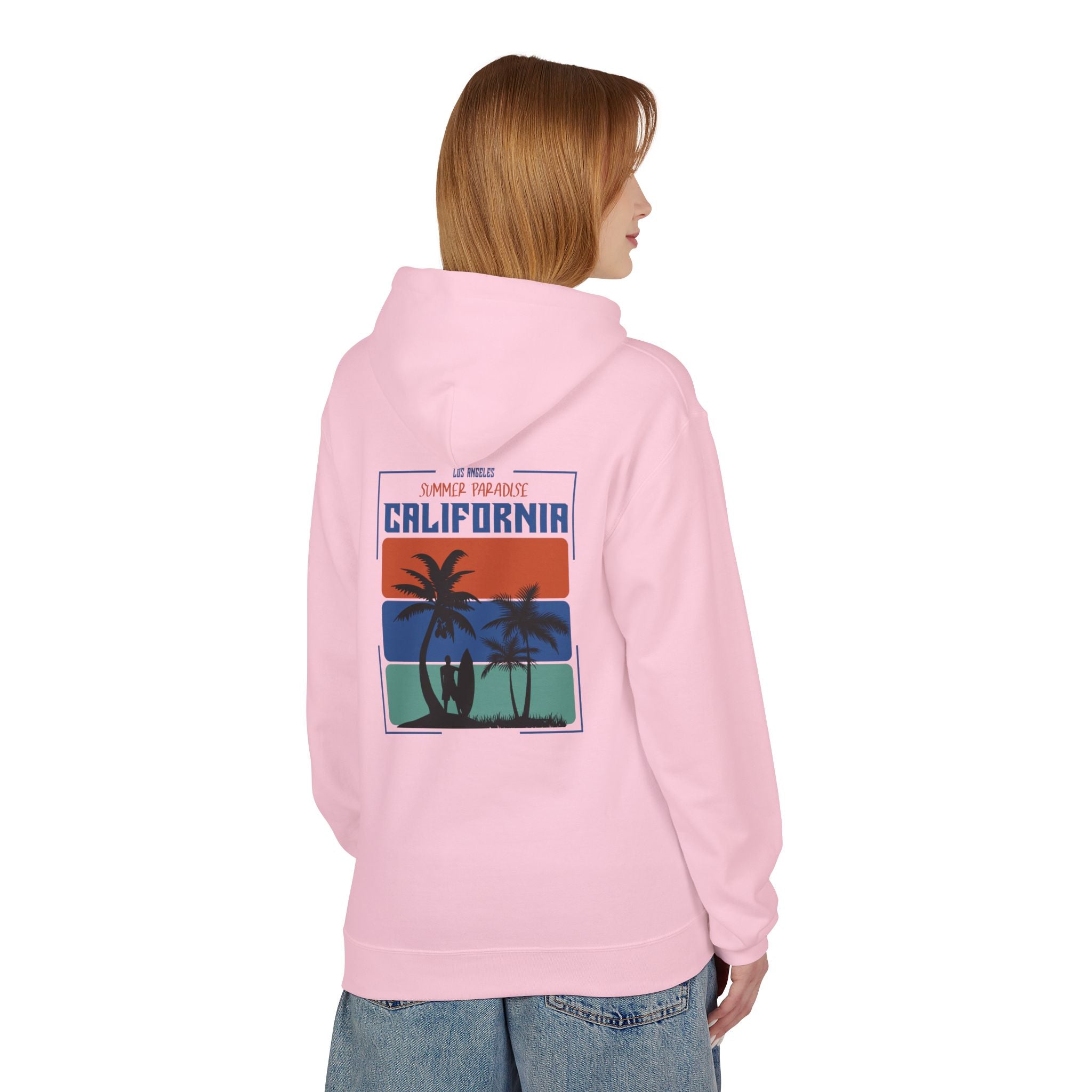 California Sunset Surf Hoodie  Summer Vacation Beach Pullover