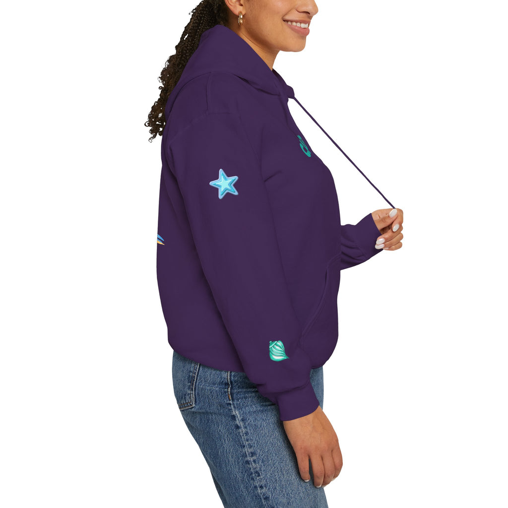 California Palm Tree Hoodie | Beach Island Graphic, Sleeve Icons