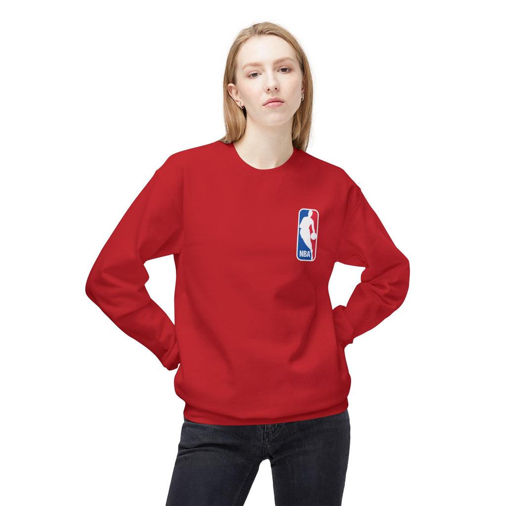 NBA Logo Sweatshirt | Basketball Logo Crewneck, Athletic Fan Apparel