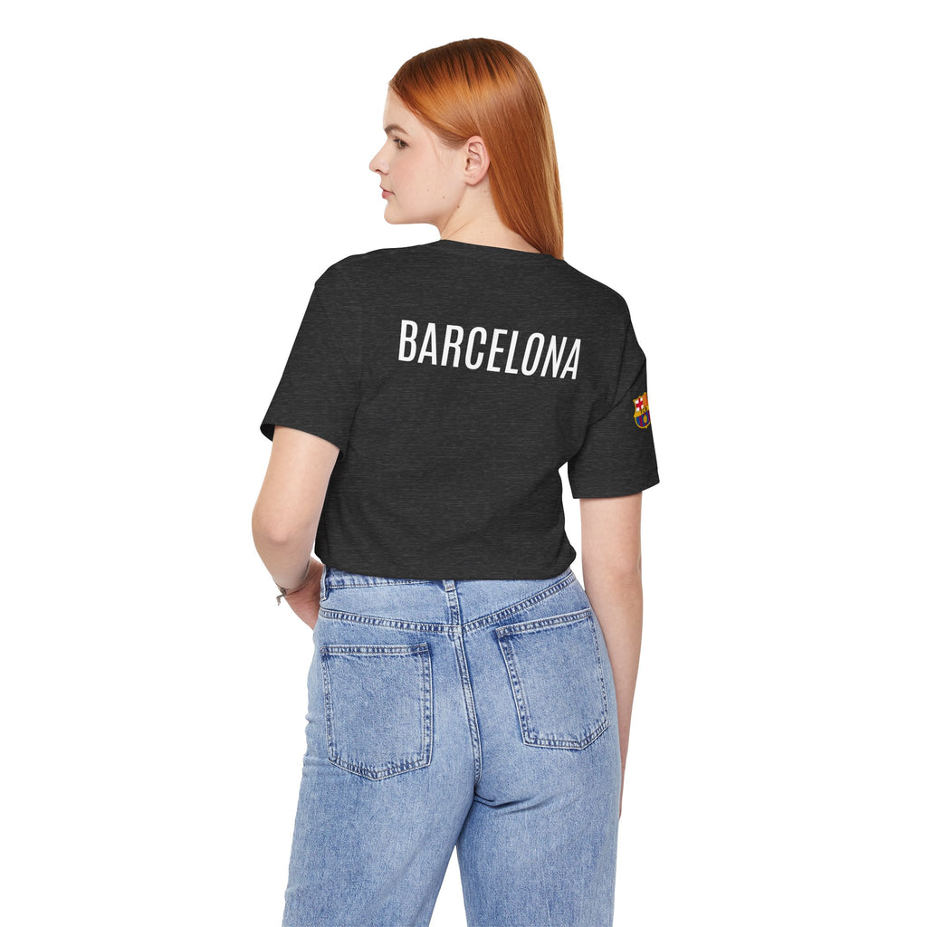 Barcelona Crest T‑Shirt  Minimal Football Fan Tee