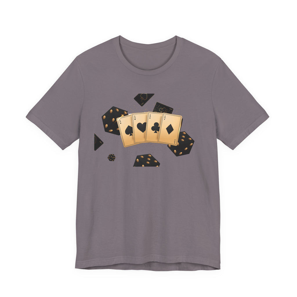 Gold Playing Cards tee Poker Card Suit Design