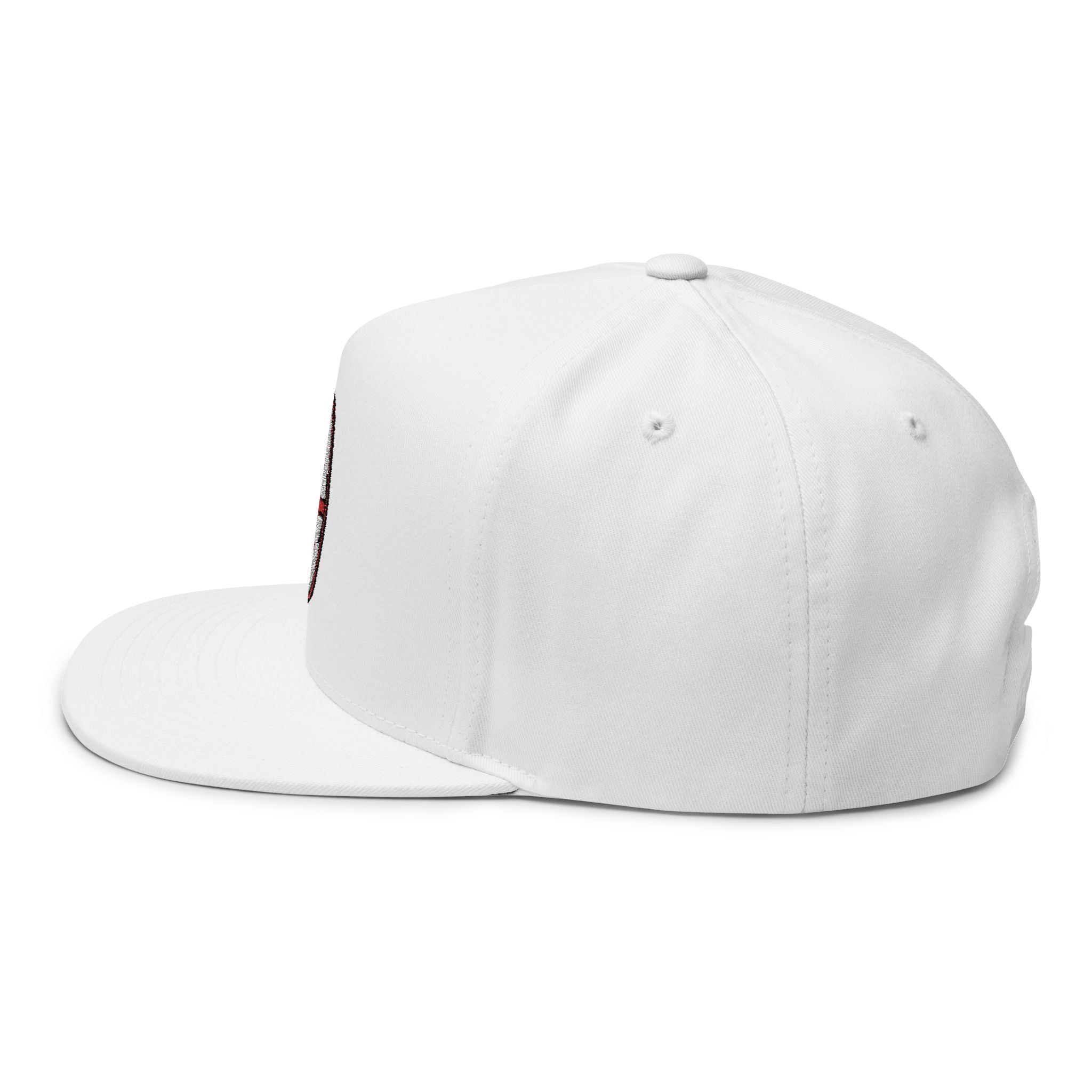 Embroidered Flat Bill Cap AC Milan Crest Snapback