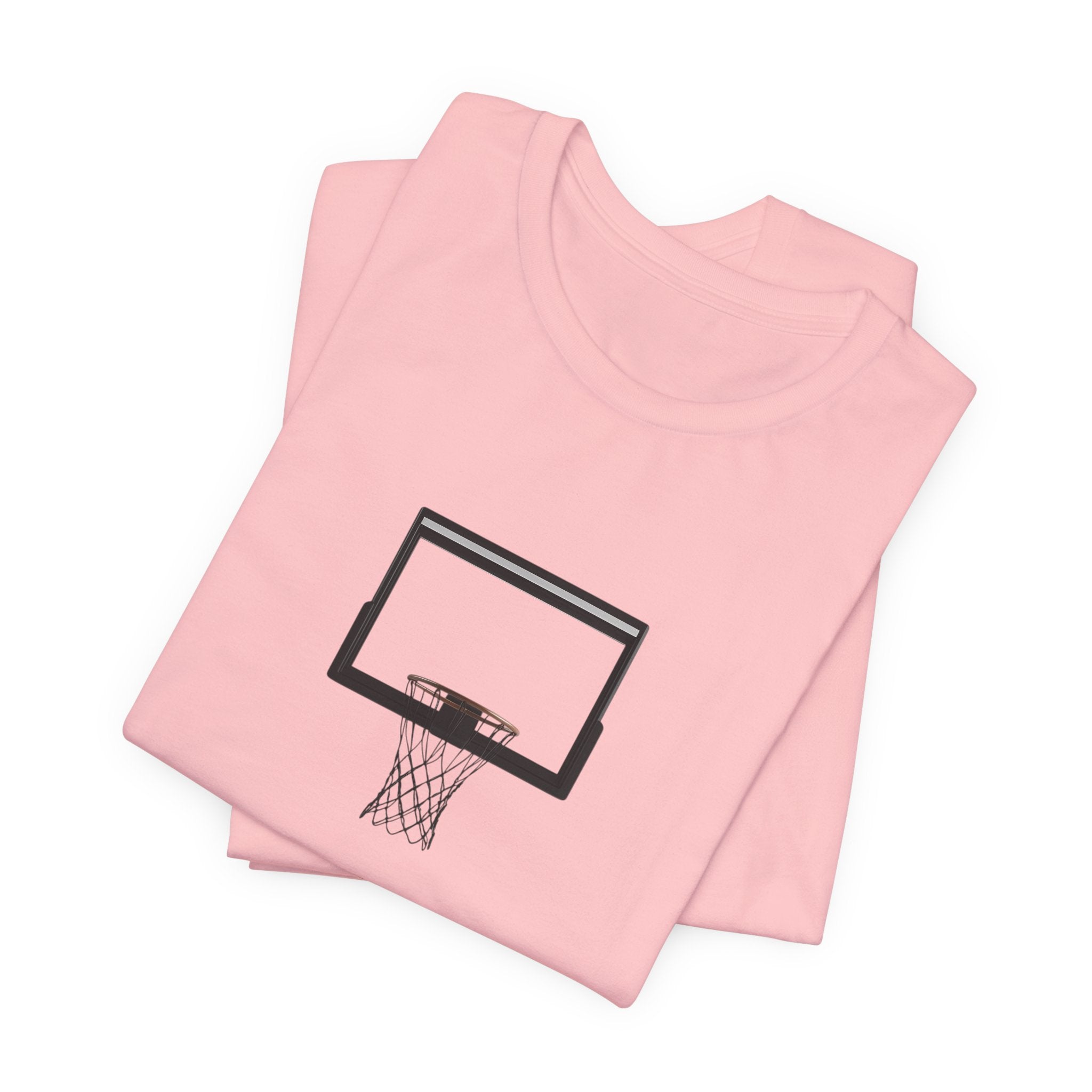 Basketball Silhouette Tee Hoop and Dunk Action