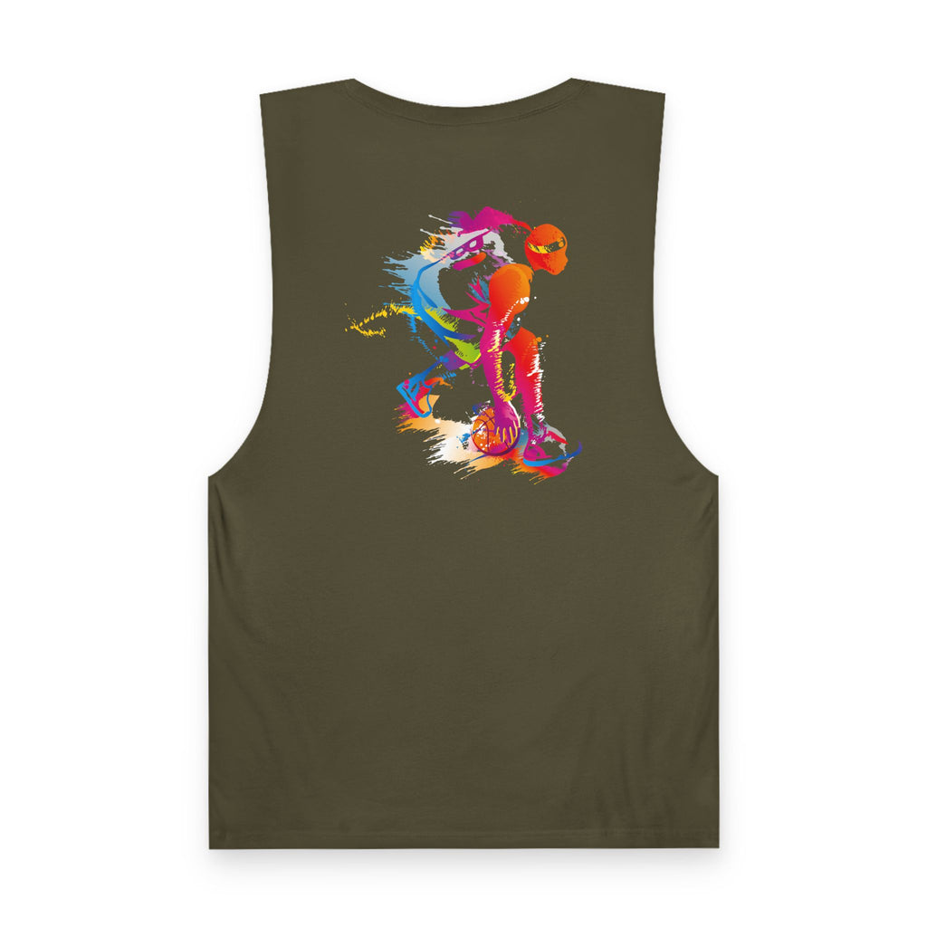 Basketball Tank Top  Colorful Player Graphic Athletic Workout Shirt