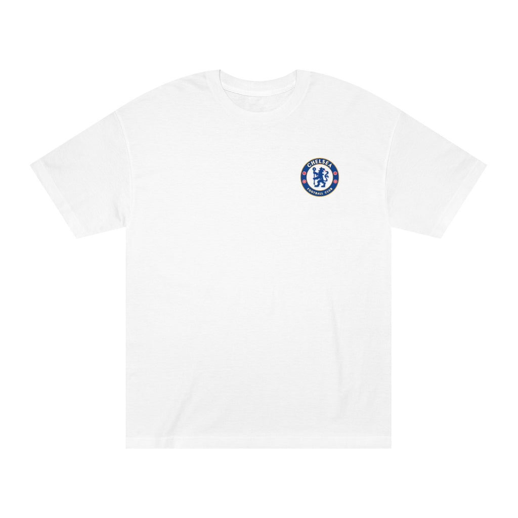 Chelsea Football Club Tee Minimal Crest Front & CHELSEA Back