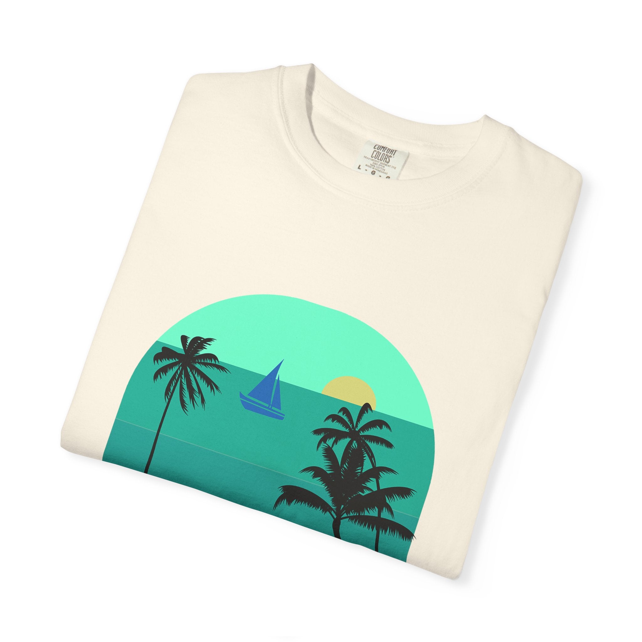 California Beach Surf T-Shirt  Retro Palm Trees & ‘SURFING’ Graphic