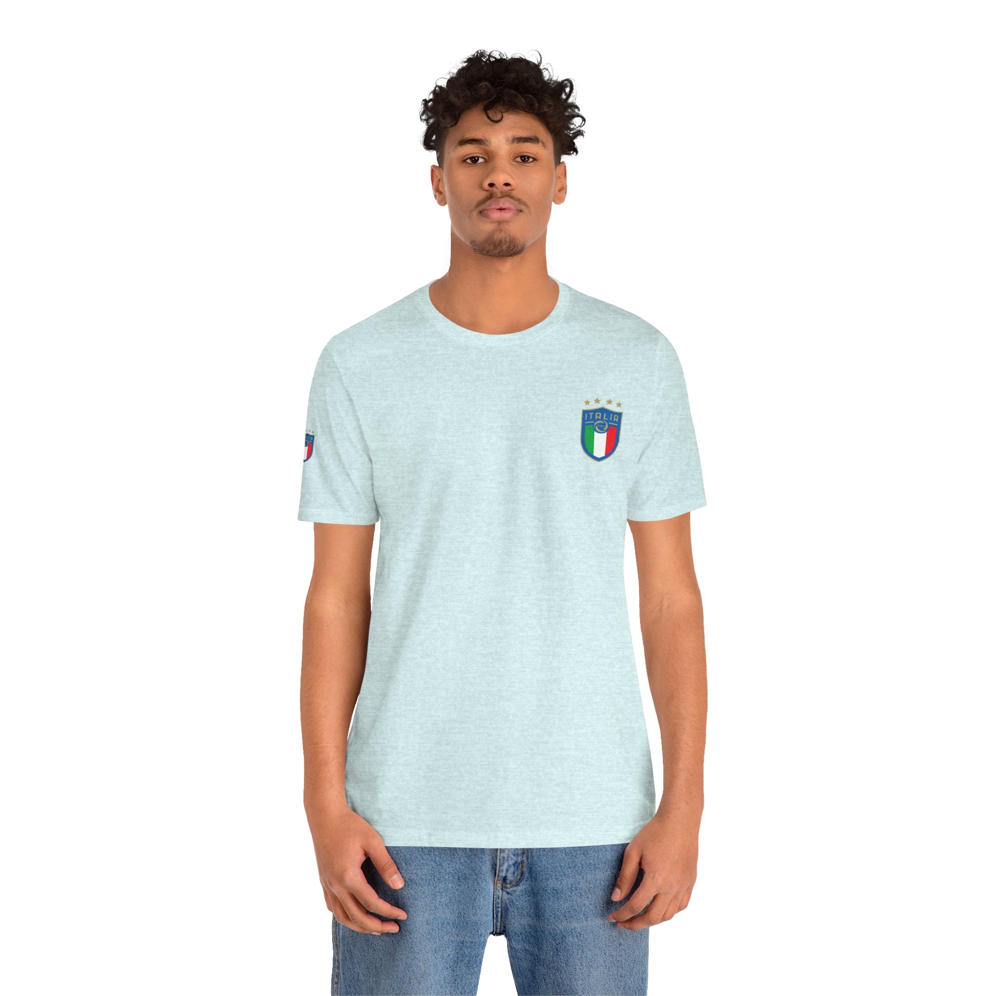 Italy Crest Tee  Italian Flag Shield T-Shirt
