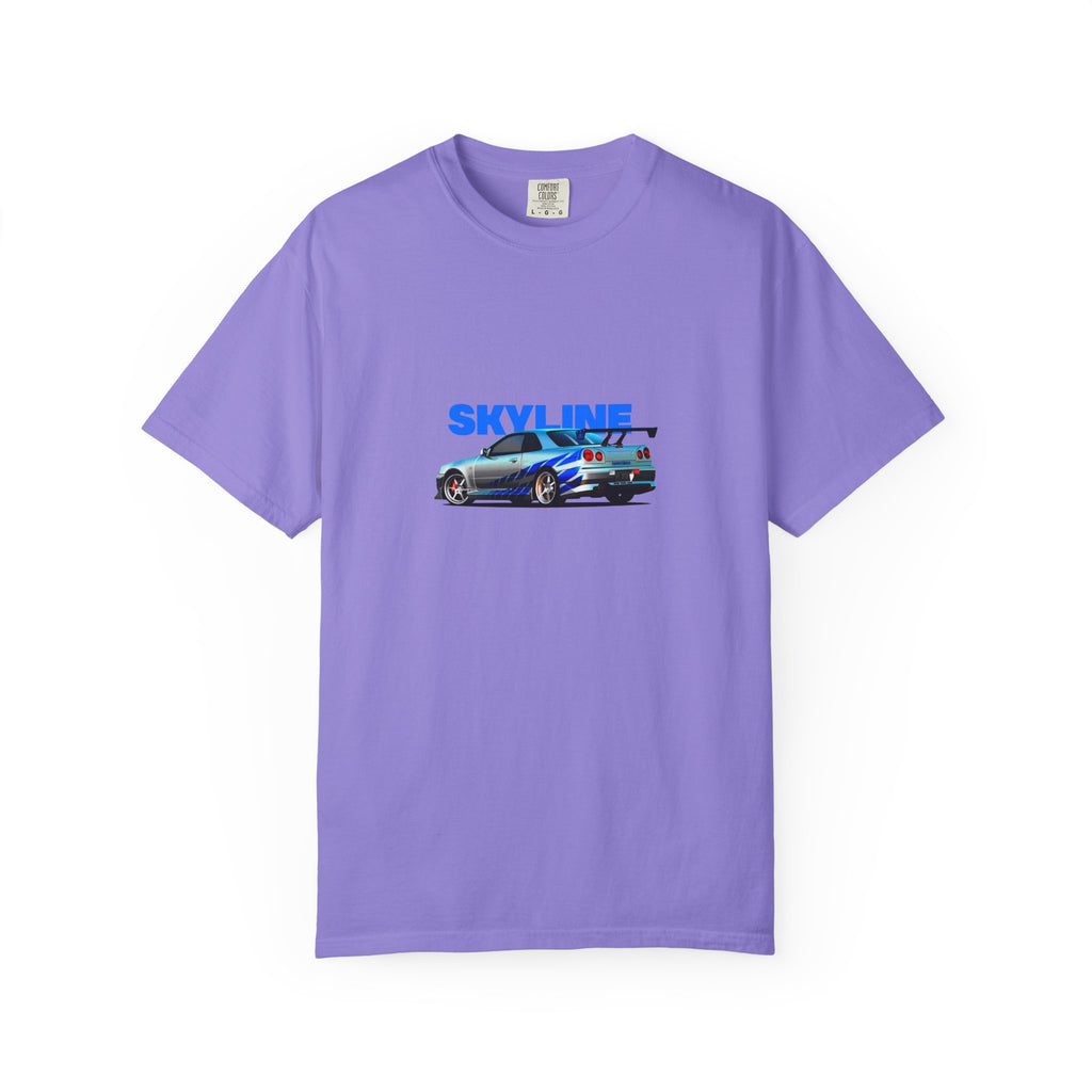 Nissan Skyline R34 Car T-shirt Vintage JDM Racing Tee