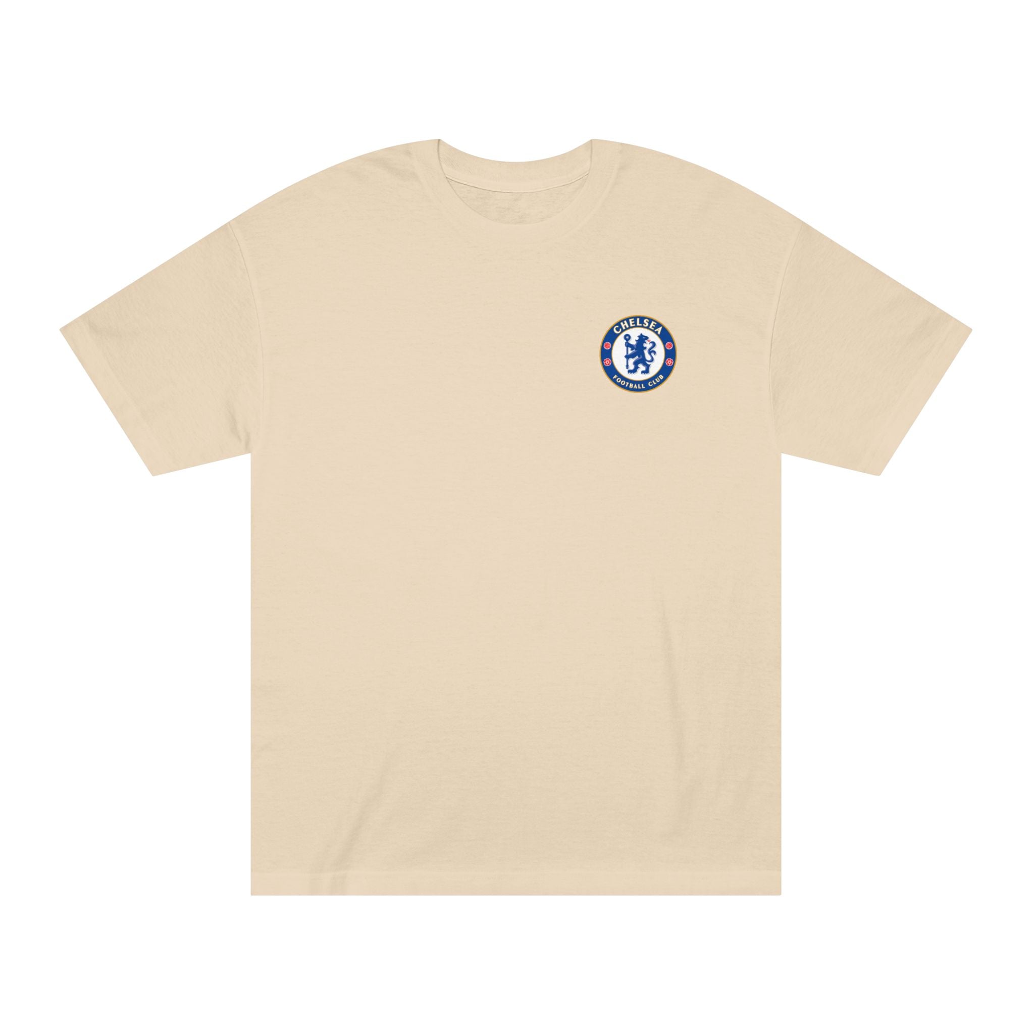 Chelsea Football Club Tee Minimal Crest Front & CHELSEA Back