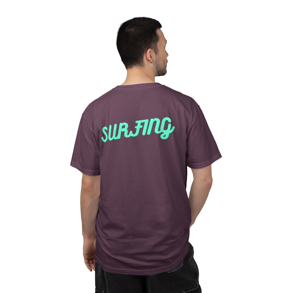 California Beach Surf T-Shirt  Retro Palm Trees & ‘SURFING’ Graphic