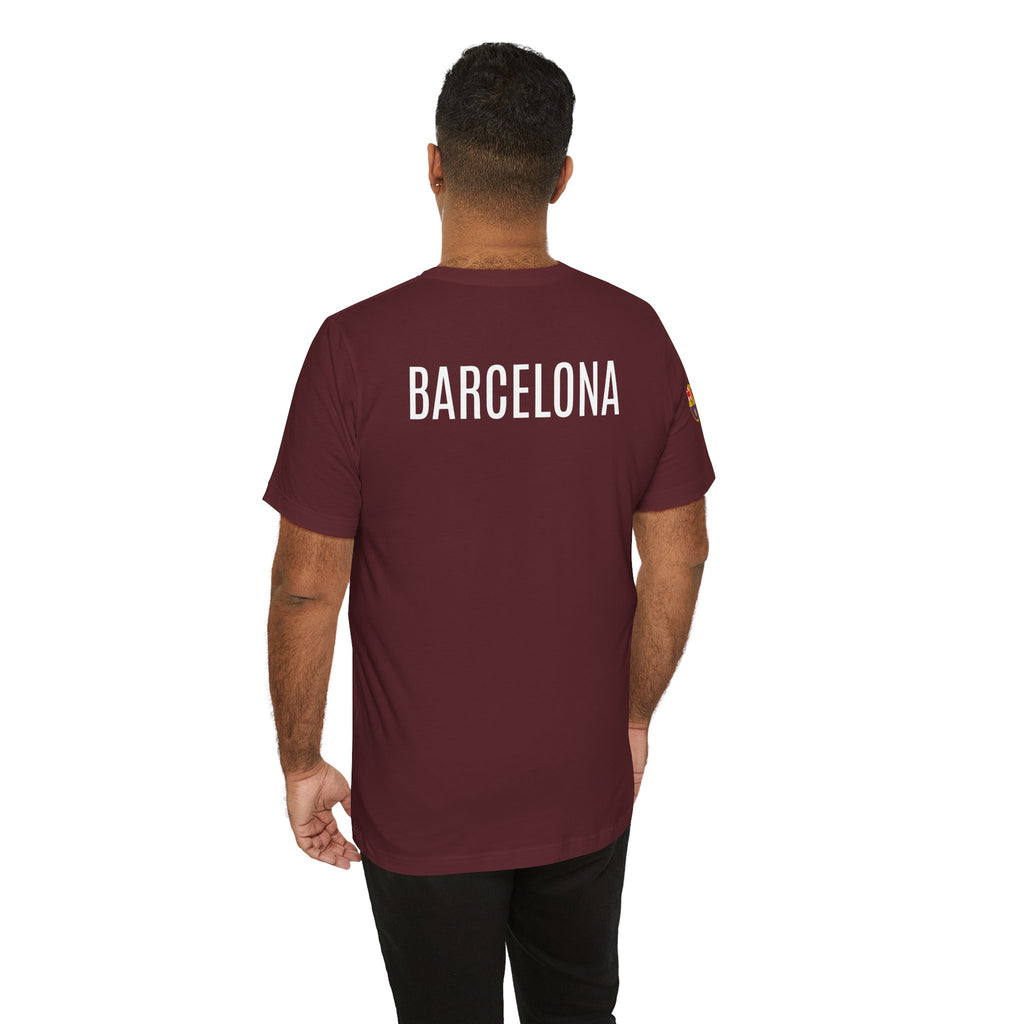 Barcelona Crest T‑Shirt  Minimal Football Fan Tee