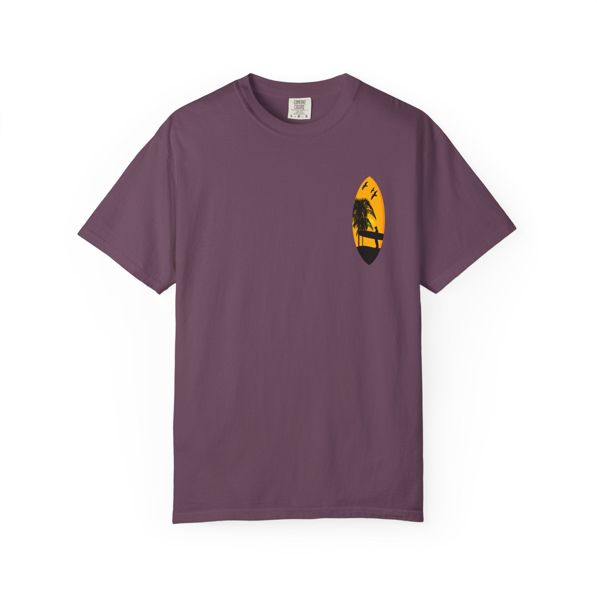 Venice Beach Sunset T-Shirt  Palm Trees & Surf Retro Graphic