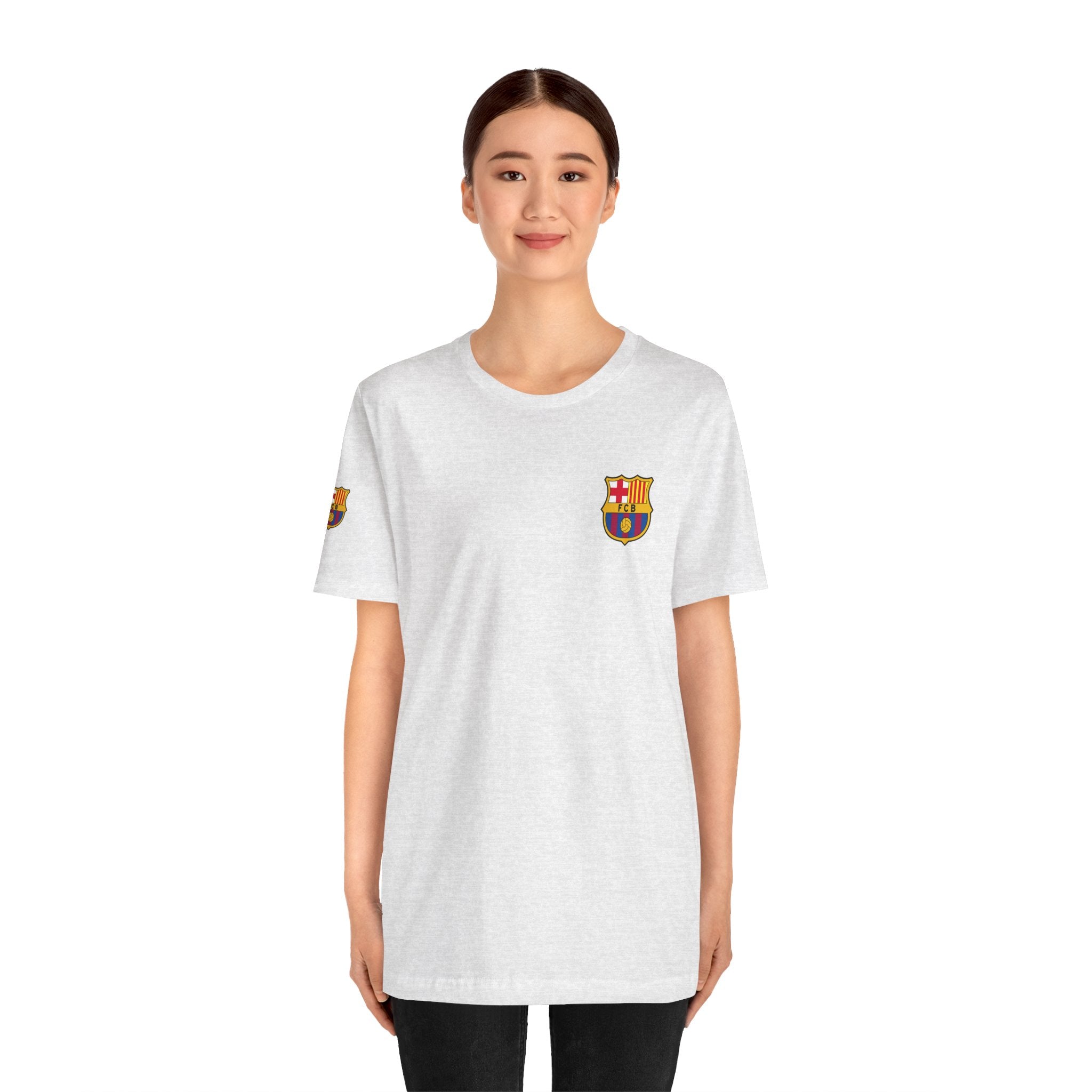 Barcelona Crest T‑Shirt  Minimal Football Fan Tee