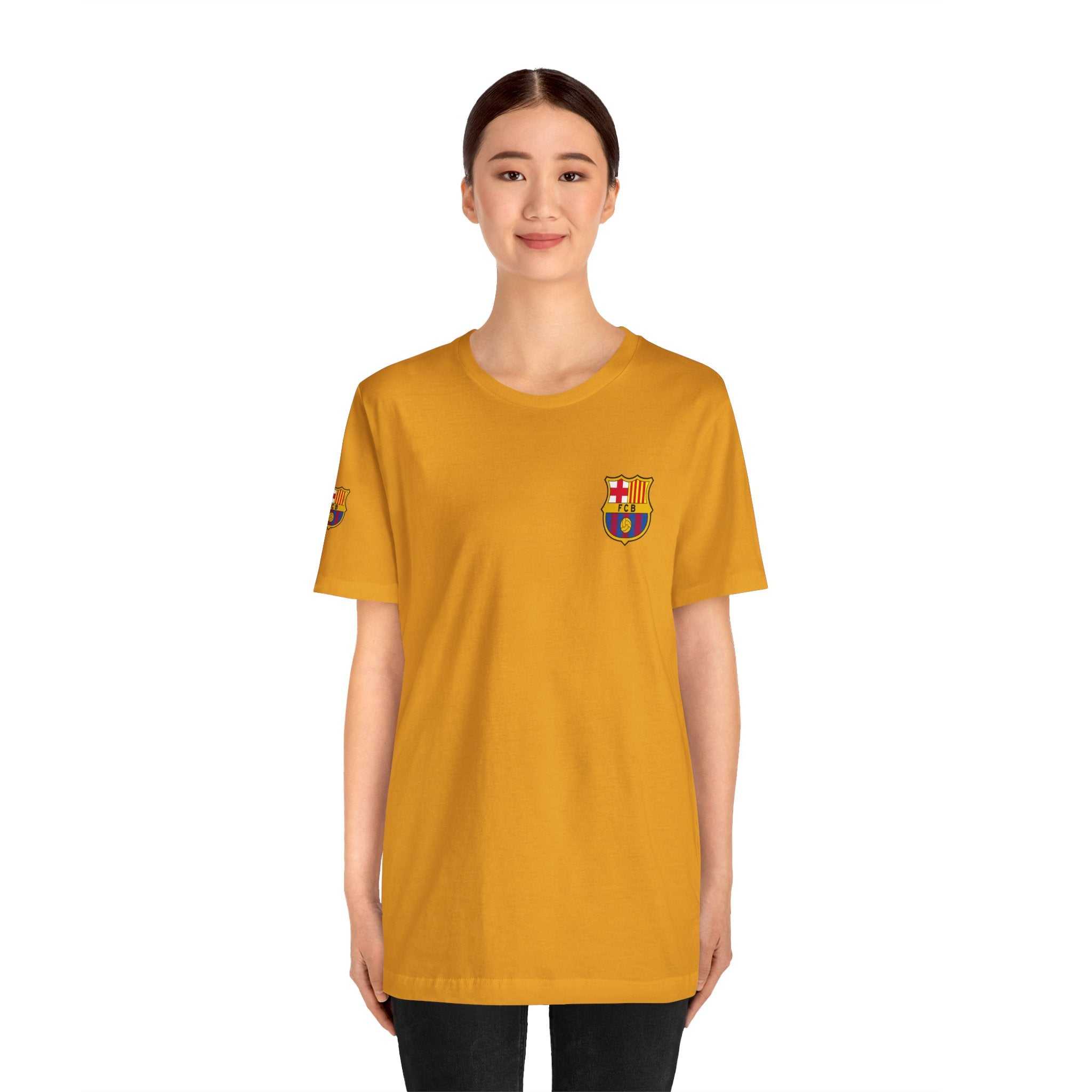 Barcelona Crest T‑Shirt  Minimal Football Fan Tee