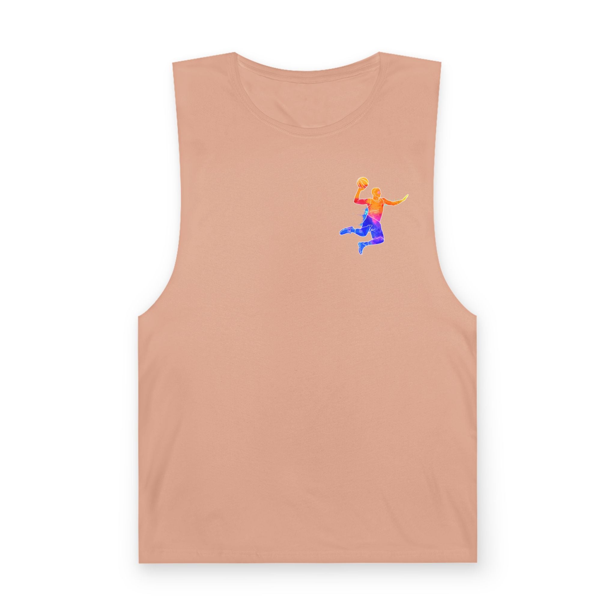 Basketball Tank Top  Colorful Player Graphic Athletic Workout Shirt