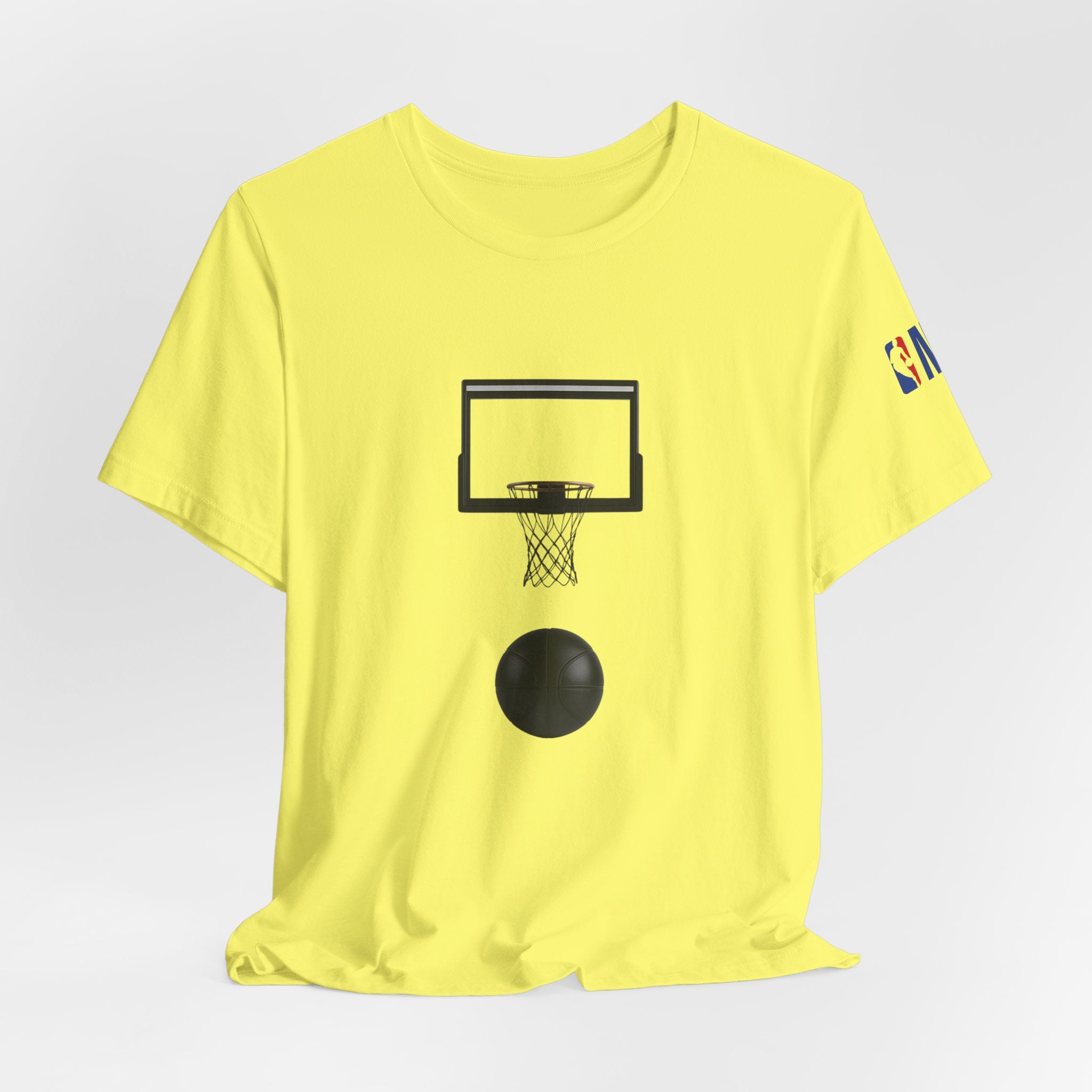 Basketball Silhouette Tee Hoop and Dunk Action