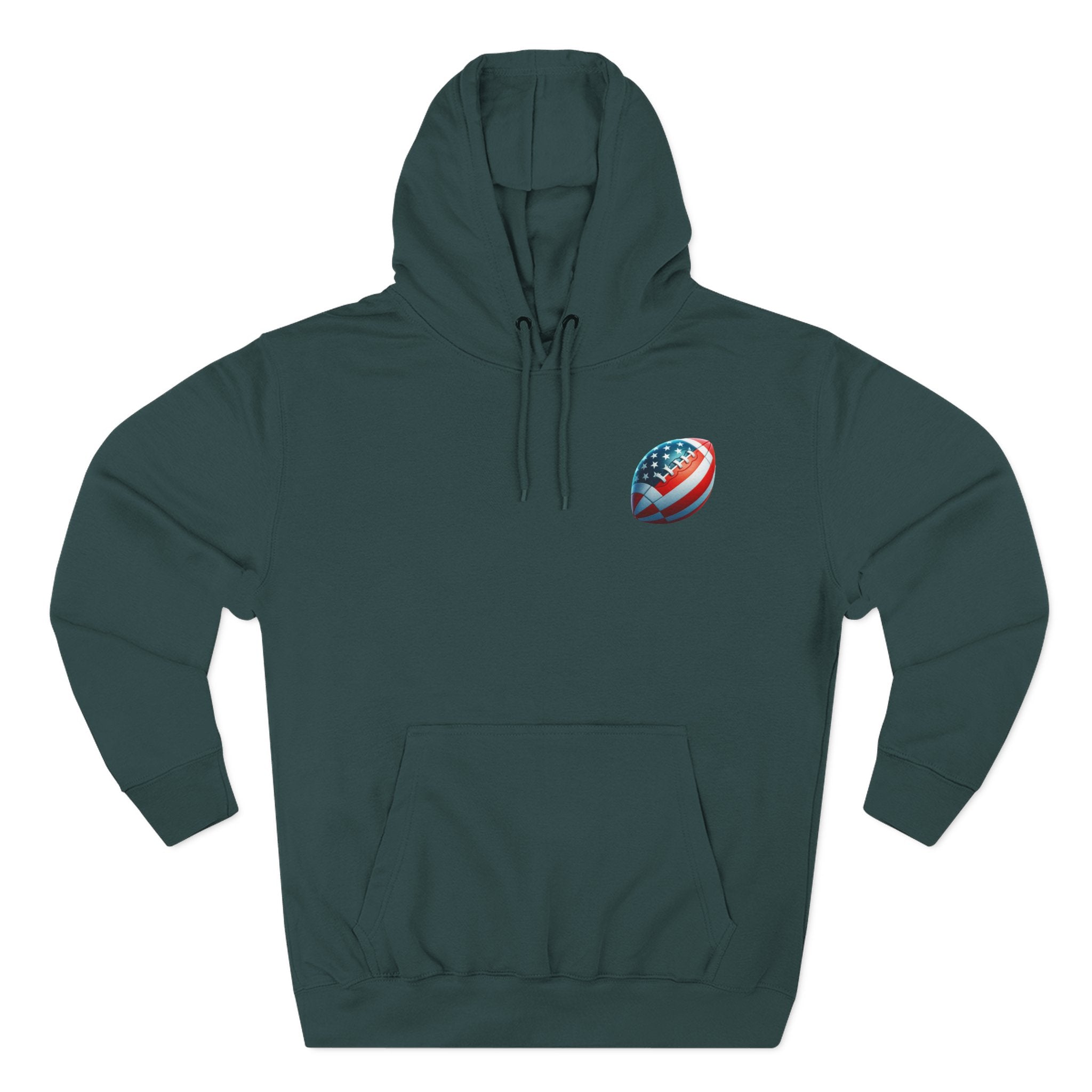 Football Helmet Skull Hoodie — Graphic Fleece Pullover for Fans
