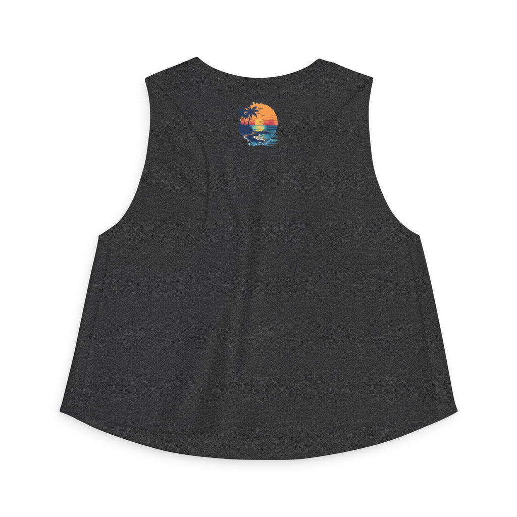 California Super Surfer Crop Top Retro Beach Van Surf Graphic