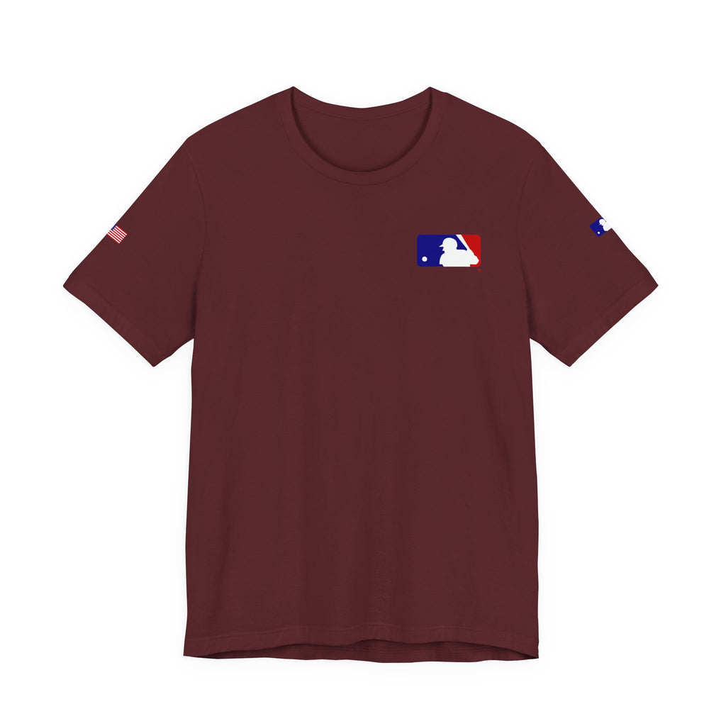 Baseball Logo T-Shirt  Minimal Chest Patch Tee