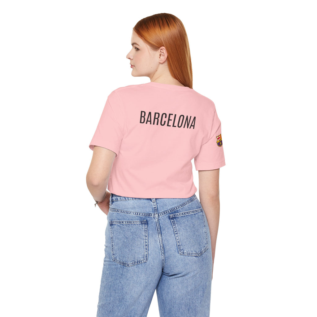 Barcelona Crest T‑Shirt  Minimal Football Fan Tee