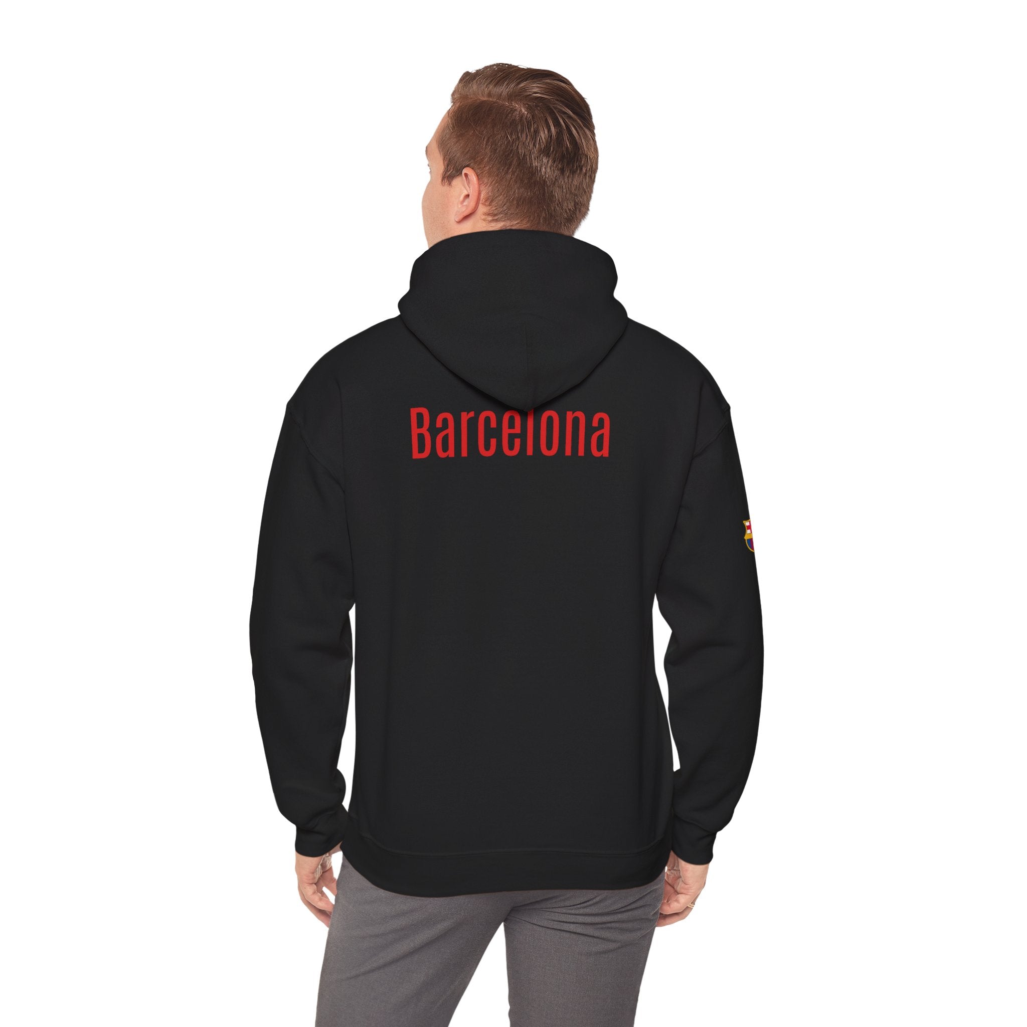 Hoodie  Barcelona Crest Hoodie with Small Badge