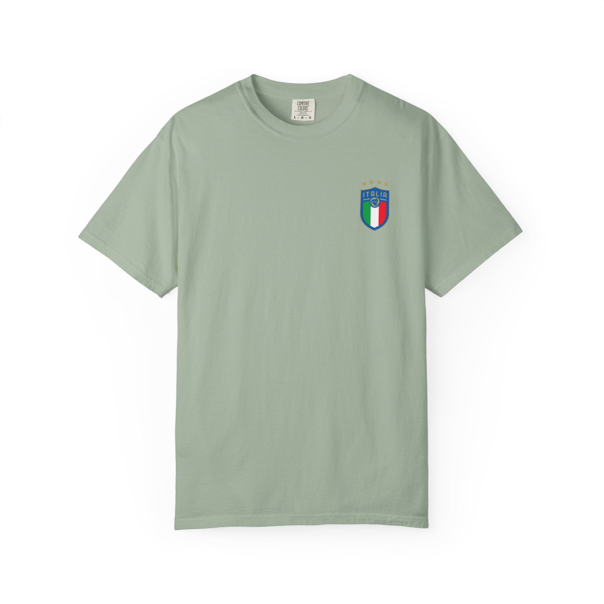 Italia Crest T-Shirt  Italian Flag Logo Tee