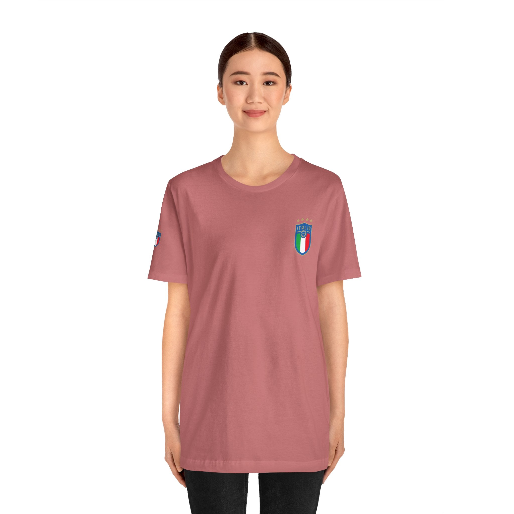 Italy Crest Tee  Italian Flag Shield T-Shirt