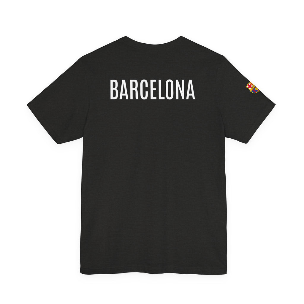 Barcelona Crest T‑Shirt  Minimal Football Fan Tee