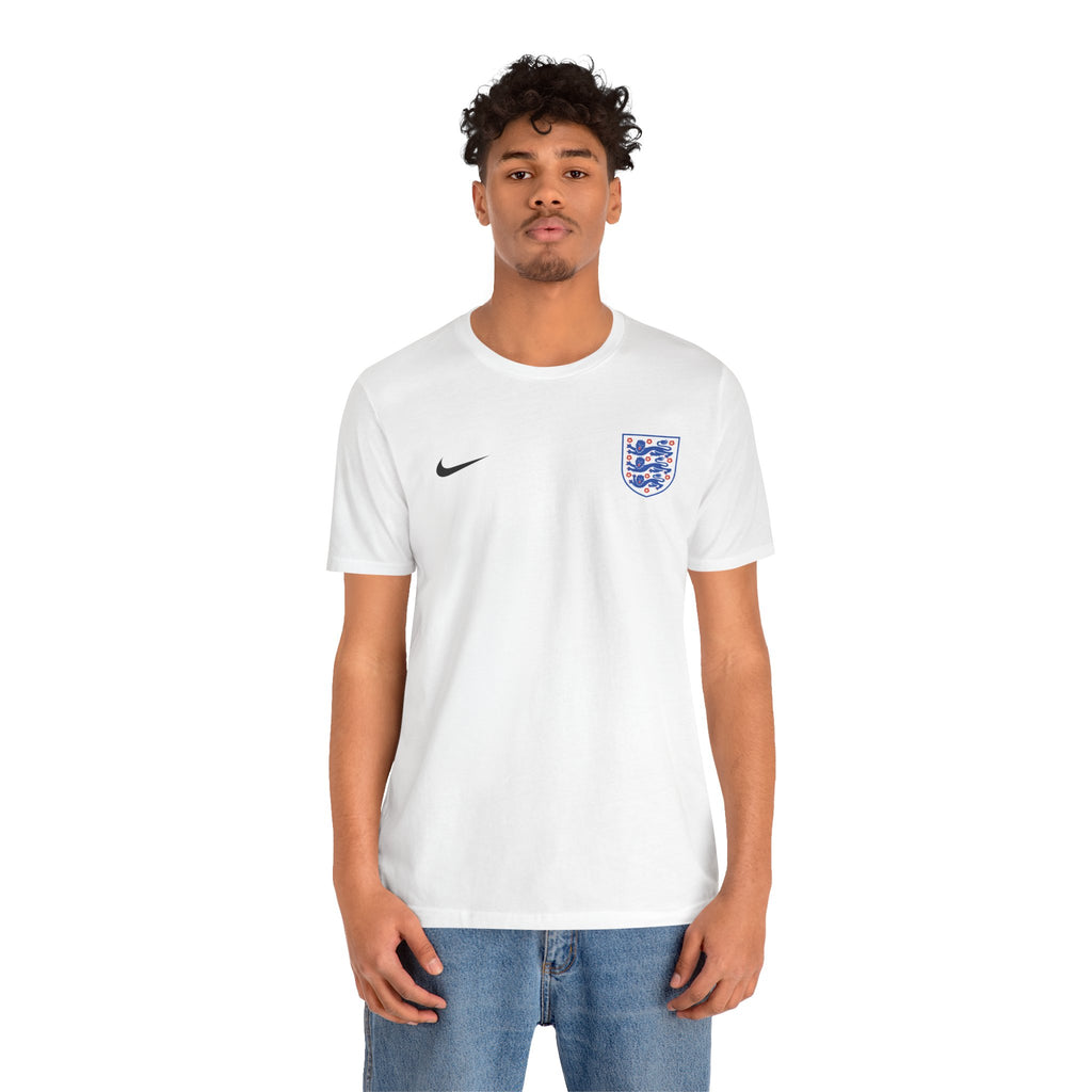 England Crest Soccer Tee — 'ENGLAND' Back Graphic